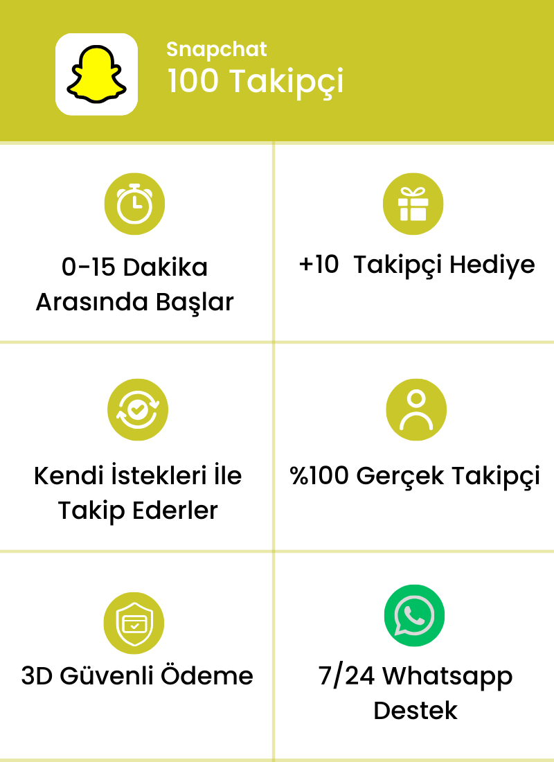 Snapchat 100 Takipçi