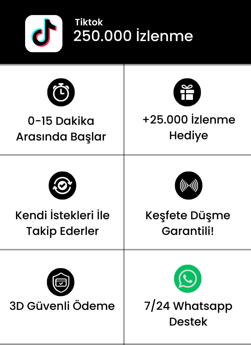 Tiktok 250.000 İzlenme