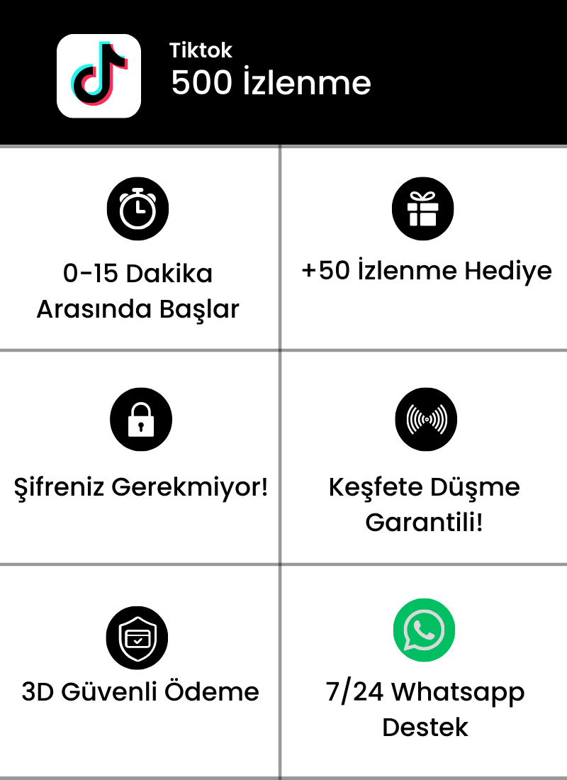 Tiktok 500 İzlenme
