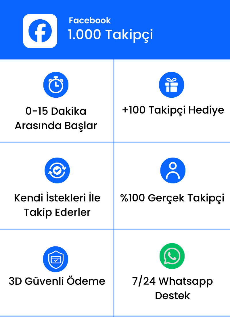 Facebook 1.000 Takipçi