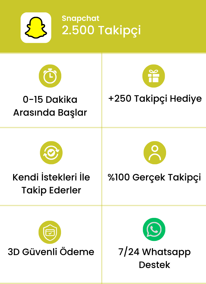 Snapchat 2.500 Takipçi