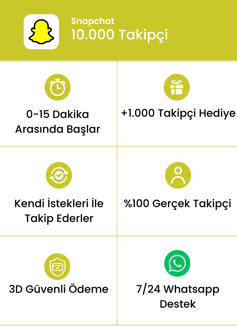 Snapchat 10.000 Takipçi